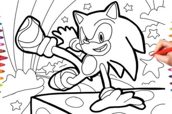 Sonic Coloring Pages